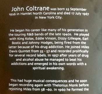 CD John Coltrane: My Favourite Songs 610057