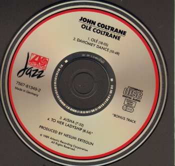 CD John Coltrane: Olé Coltrane 630012