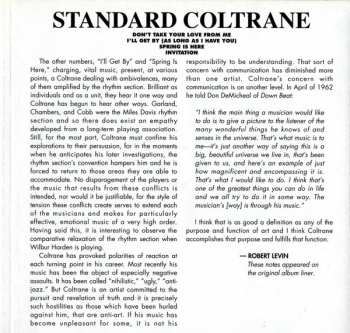 CD John Coltrane: Standard Coltrane 319015