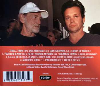 CD John Cougar Mellencamp: Bowery Ballroom 1998: New York Broadcast Recording 599707