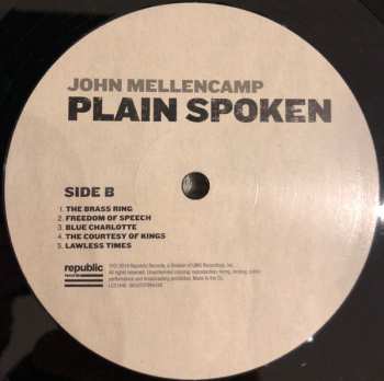 LP John Cougar Mellencamp: Plain Spoken 614557