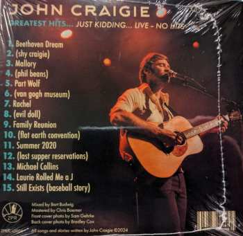 CD John Craigie: Greatest Hits... Just Kidding... Live - No Hits 646416