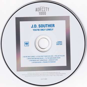 CD John David Souther: You're Only Lonely = ユア・オンリー・ロンリー LTD 660343