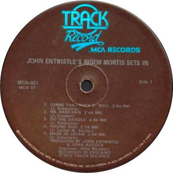 LP John Entwistle: Rigor Mortis Sets In 567790