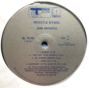 LP John Entwistle: Whistle Rymes 555907