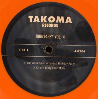 LP John Fahey: Guitar Vol. 4 / The Great San Bernardino Birthday Party And Other Excursions LTD | CLR 363233