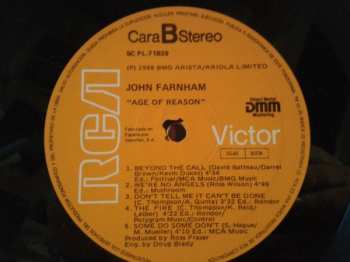 LP John Farnham: Age Of Reason 502724