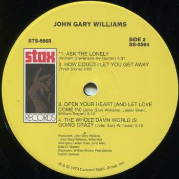 LP John Gary Williams: John Gary Williams 46535