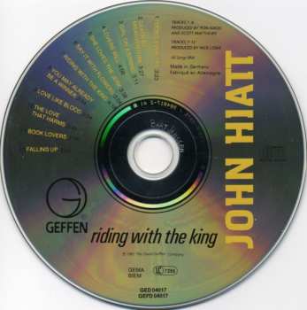 CD John Hiatt: Riding With The King 658243