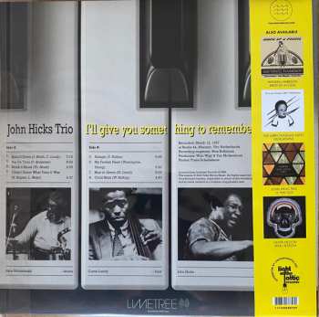 LP John Hicks Trio: I'll Give You Something To Remember Me By... LTD 582339