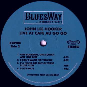 LP John Lee Hooker: Live At Café Au Go Go LTD | CLR 551928