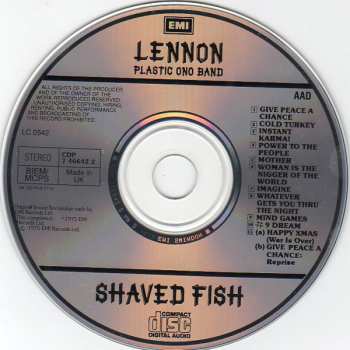 CD John Lennon: Shaved Fish 46542