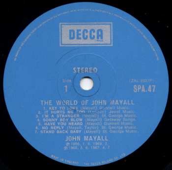 LP John Mayall: The World Of John Mayall 374340