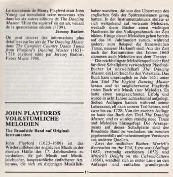 CD The Broadside Band: John Playford's Popular Tunes 658872