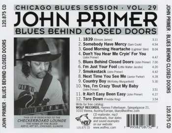 CD John Primer: Blues Behind Closed Doors 569067