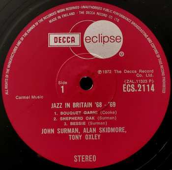 LP John Surman: Jazz In Britain '68-'69 592712