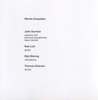 CD John Surman: Words Unspoken 567651