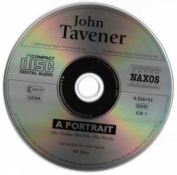 2CD John Tavener: A Portrait (His Works・His Life・His Words) LTD 614981