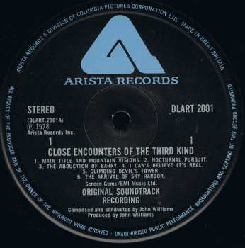 LP John Williams: Close Encounters Of The Third Kind (Original Motion Picture Soundtrack) 633124