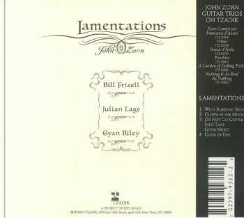 CD John Zorn: Lamentations 630370