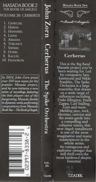 CD John Zorn: Cerberus (Book Of Angels Volume 26) 551387