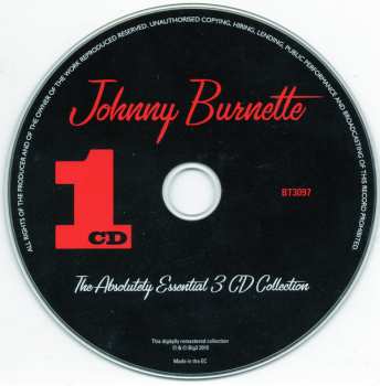 3CD Johnny Burnette: The Absolutely Essential 3 CD Collection 93592