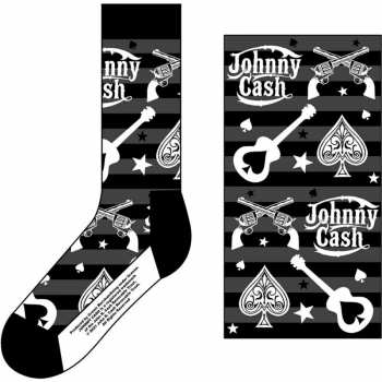 Merch Johnny Cash: Kotníkové Ponožky Guitars 'n Guns 42 - 47