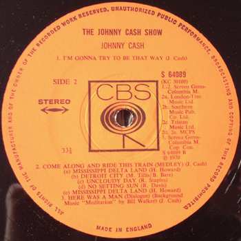 LP Johnny Cash: The Johnny Cash Show 626192