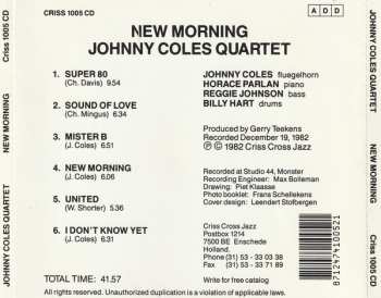 CD Johnny Coles Quartet: New Morning 559819