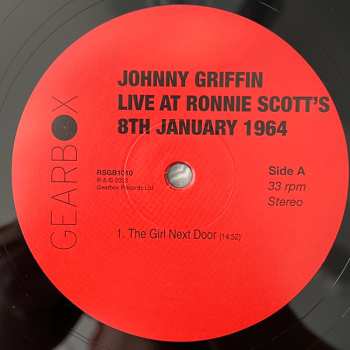 2LP Johnny Griffin: Live At Ronnie Scott's, 8th January 1964 586664