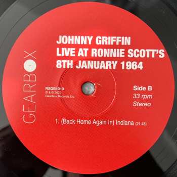 2LP Johnny Griffin: Live At Ronnie Scott's, 8th January 1964 586664