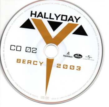 2CD/DVD Johnny Hallyday: Bercy 2003 638535