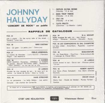 SP Johnny Hallyday: Concert De Rock En Public LTD | CLR 429849