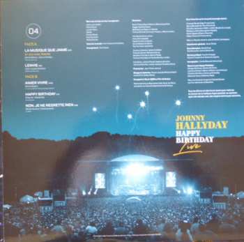 4LP/Box Set Johnny Hallyday: Happy Birthday Live - Parc De Sceaux 15.06.2000 LTD | NUM 70513