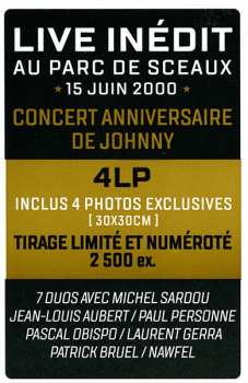 4LP/Box Set Johnny Hallyday: Happy Birthday Live - Parc De Sceaux 15.06.2000 LTD | NUM 70513