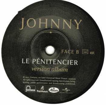 SP Johnny Hallyday: Le Pénitencier LTD | NUM 342033