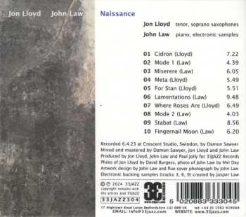 CD Jon Lloyd: Naissance 619547