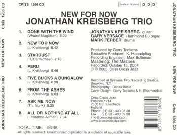 CD Jonathan Kreisberg: New For Now 584227