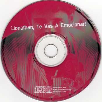 CD Jonathan Richman: ¡Jonathan, Te Vas A Emocionar! 563341