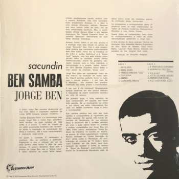 LP Jorge Ben: Sacundin Ben Samba CLR | LTD | NUM 571955