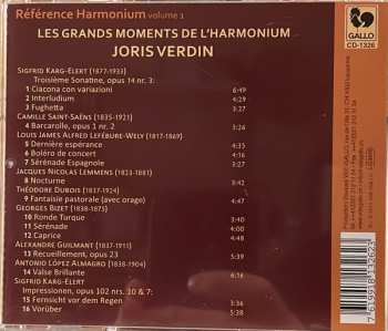 CD Joris Verdin: Les Grands Moments De L'Harmonium 648002