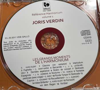 CD Joris Verdin: Les Grands Moments De L'Harmonium 648002