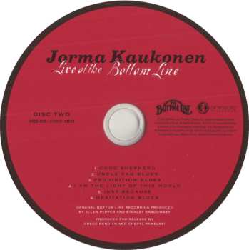 2CD Jorma Kaukonen: Live At The Bottom Line 530458