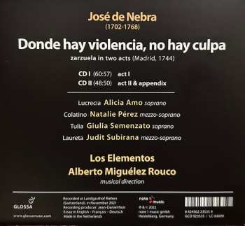 2CD Jose De Nebra: Donde Hay Violencia, No Hay Culpa 477150