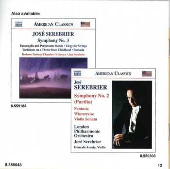 CD Jose Serebrier: Symphony No. 1 • Double Bass Concerto • Violin Concerto 571818