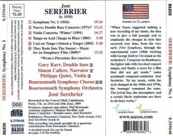 CD Jose Serebrier: Symphony No. 1 • Double Bass Concerto • Violin Concerto 571818