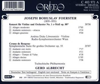 CD Josef Bohuslav Foerster: Konzert Fur Violine Und Orchester / Cyrano De Bergerac 545487