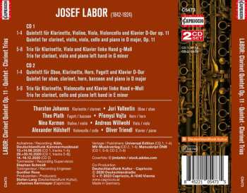 2CD Josef Labor: Quintet For Clarinet Op. 11 / Quintet In D / Clarinet Trios 586603