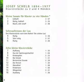 CD Josef Schelb: Klavierstücke Zu 2 Und 4 Händen 609409