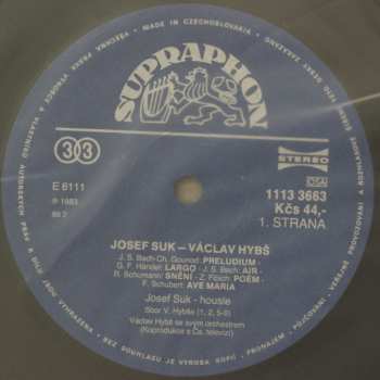 LP Václav Hybš Orchestra: Josef Suk • Václav Hybš Orchestra 117561